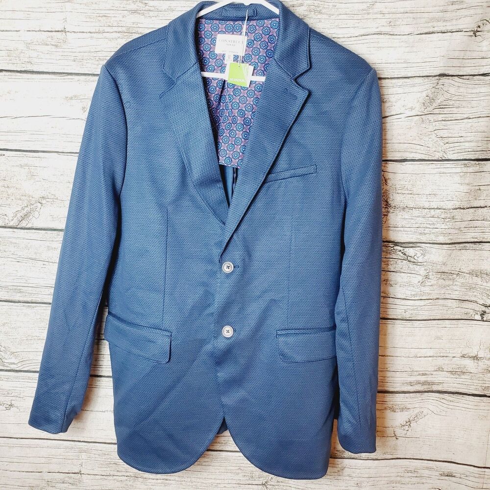 Con.Struct Slim Fit Knit Stretch Two Button Blazer Size XL